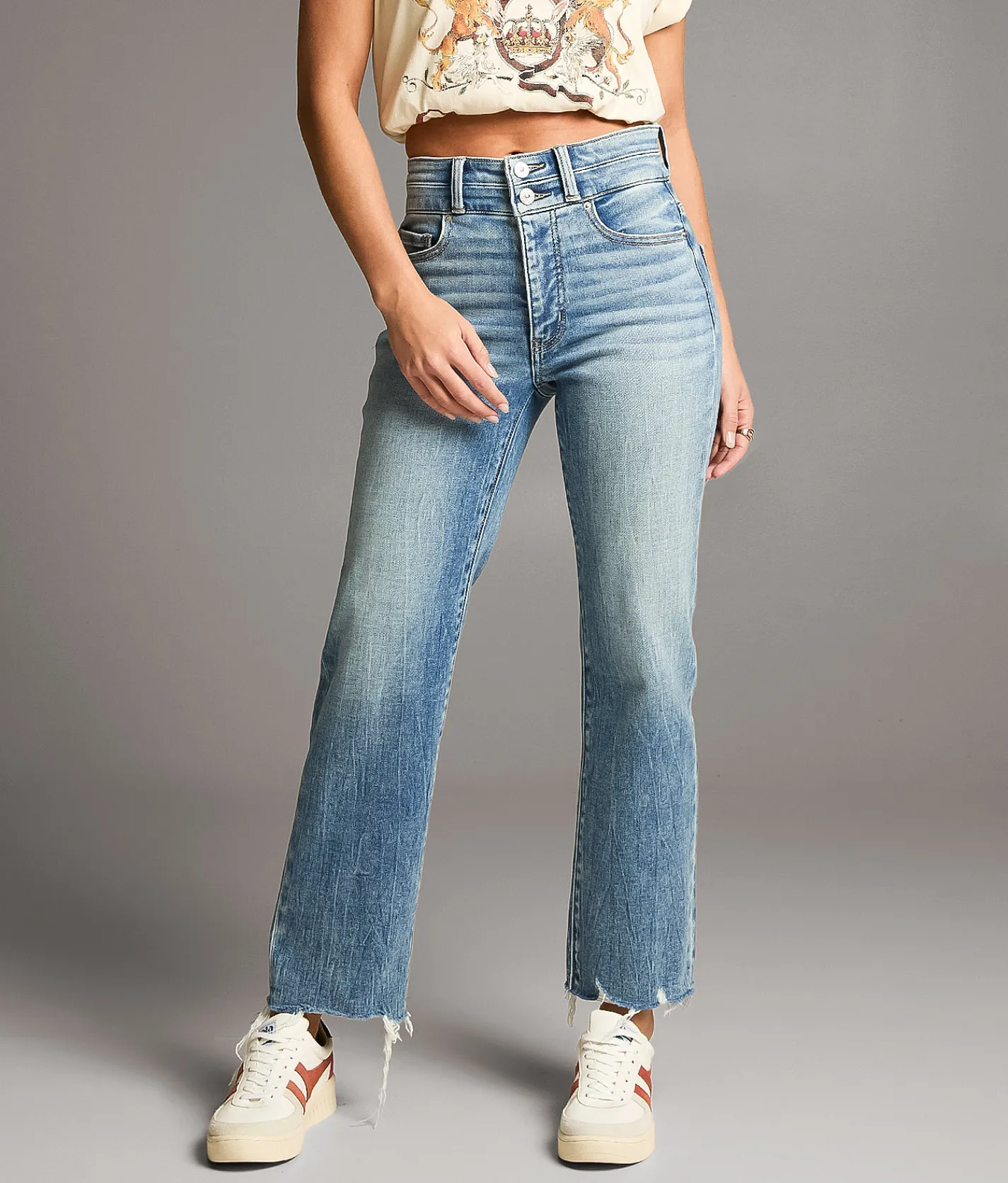 Jeans|Bottoms | BKE Parker Cropped Straight Stretch Jean Winkle 4