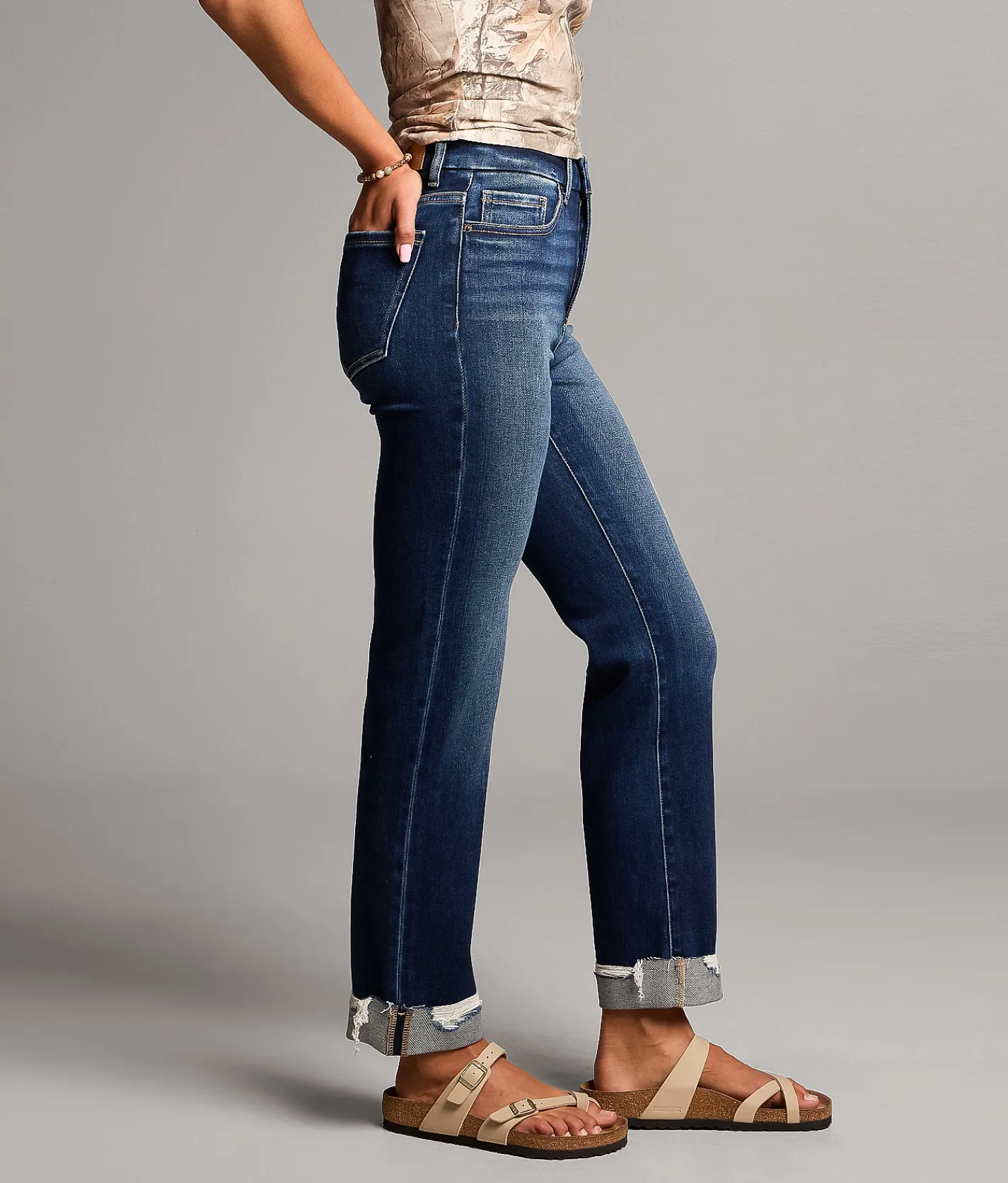 Jeans|New Jeans | BKE Parker Cropped Straight Stretch Jean Folmer 12