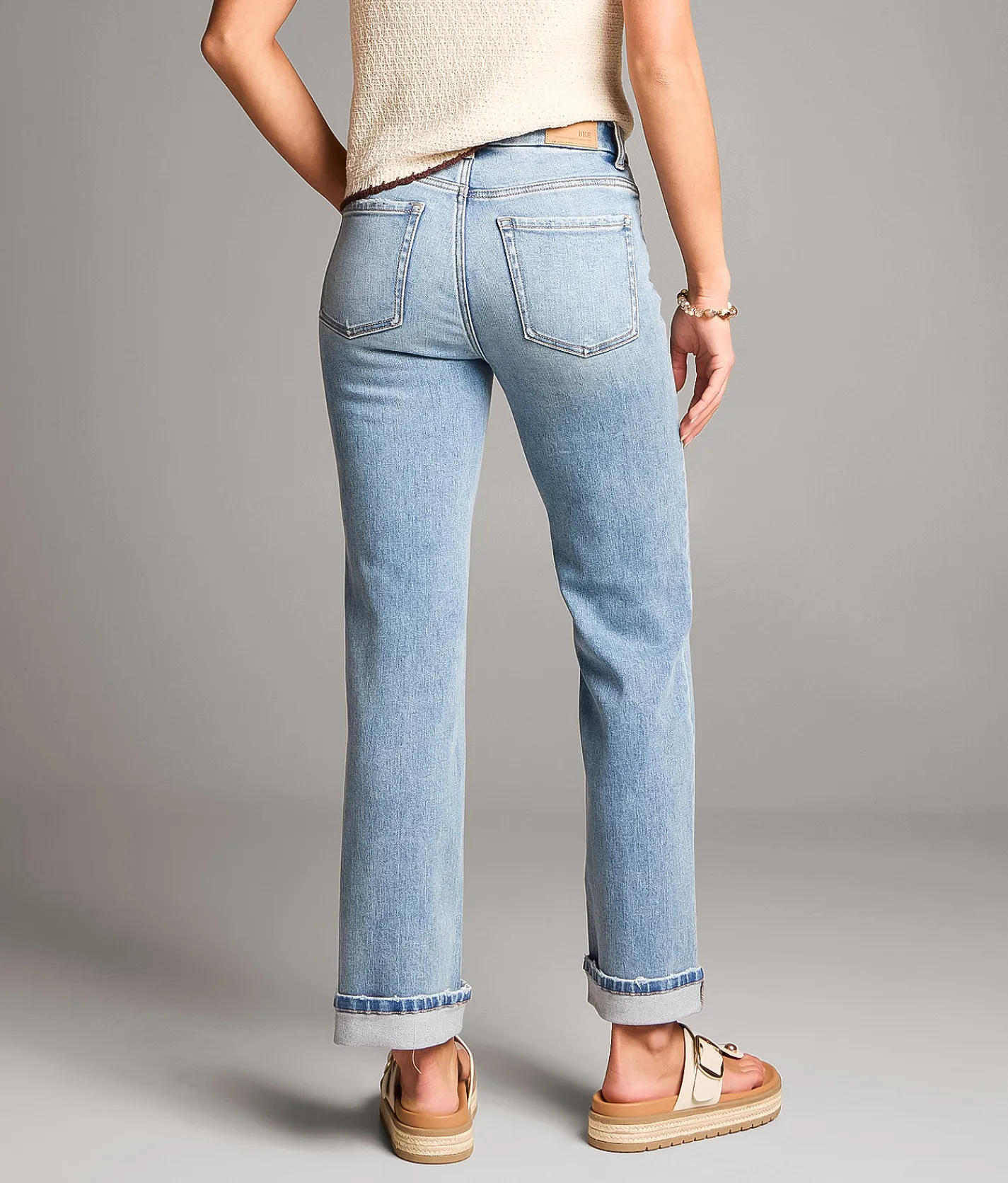 BKE Parker Cropped Straight Stretch Jean Kriner