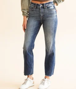 Jeans|Bottoms | BKE Parker Cropped Straight Stretch Jean Mintle 5
