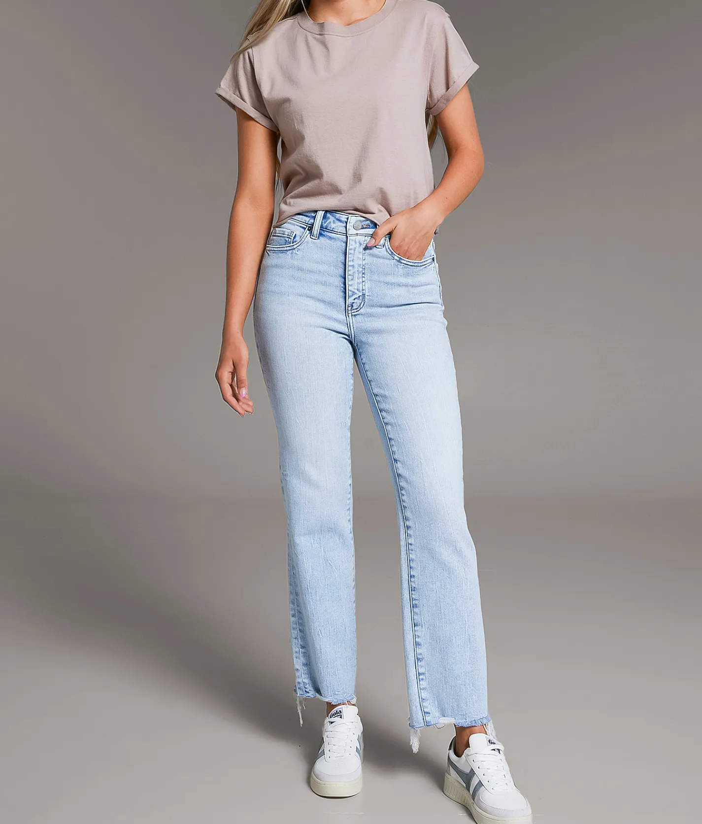 BKE Parker Cropped Straight Stretch Jean Kerker Outlet
