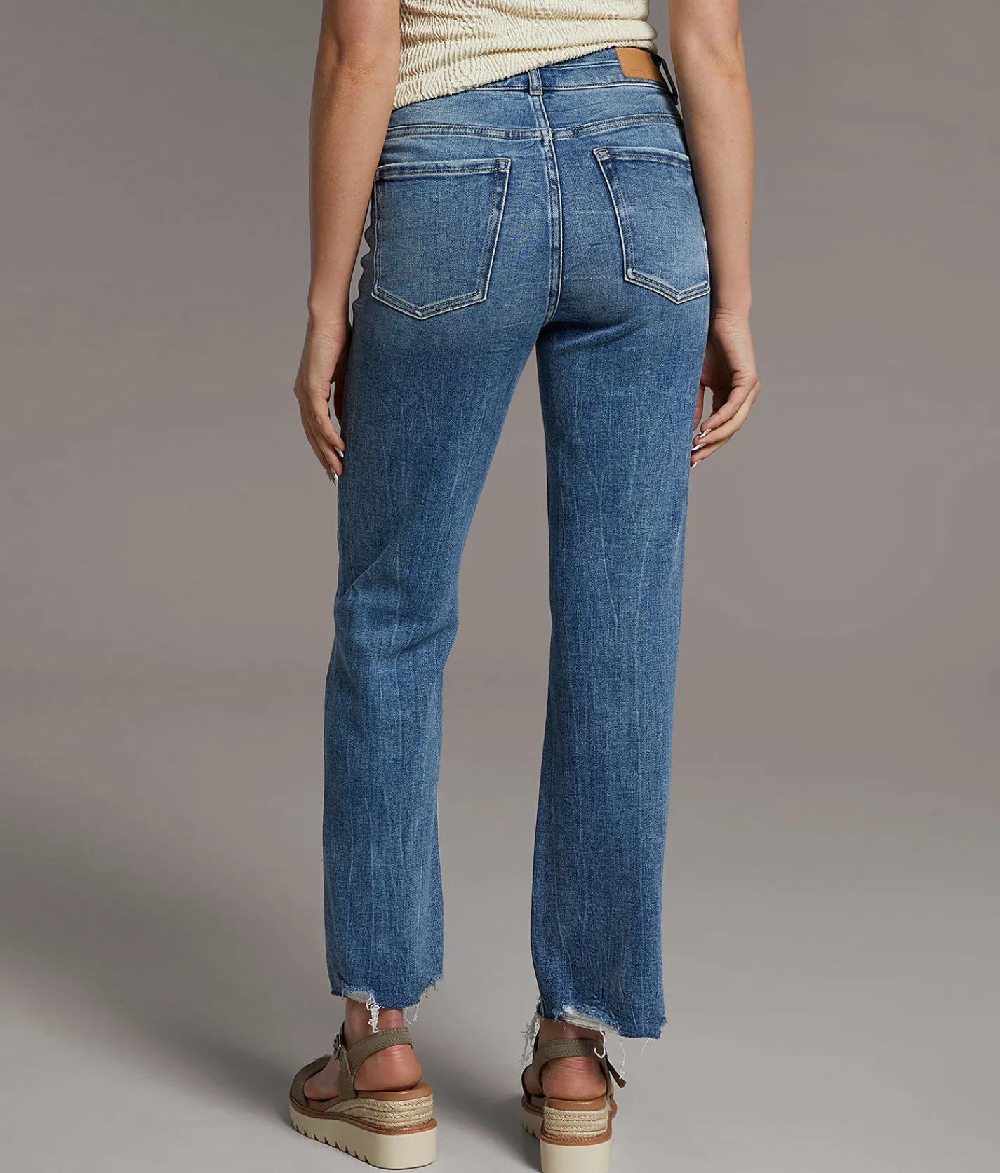 BKE Parker Cropped Straight Stretch Jean Renner Discount