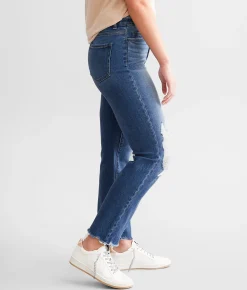 BKE Parker Cropped Straight Stretch Jean Grider Clearance