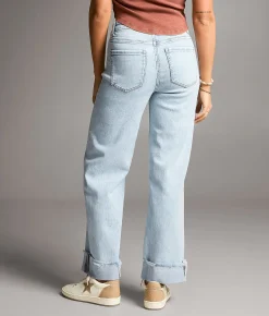 Jeans|Bke Jeans | BKE Parker Cropped Wide Leg Cuffed Stretch Jean Kerker 9