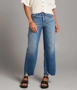 BKE Parker Cropped Wide Leg Stretch Jean Thacker