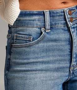 BKE Parker Cropped Wide Leg Stretch Jean Thacker