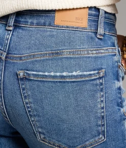 BKE Parker Cropped Wide Leg Stretch Jean Thacker