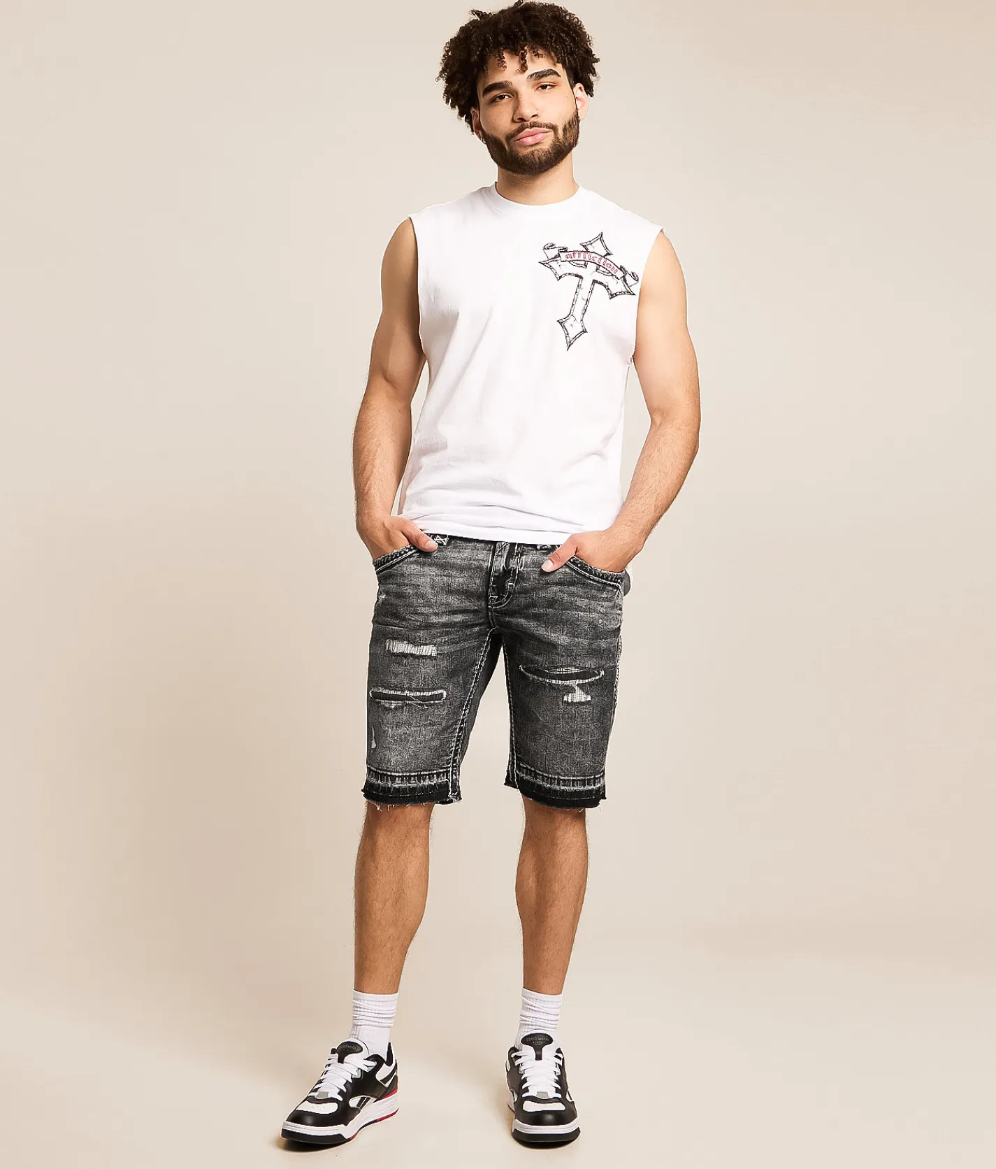 Bottoms|Shorts | Rock Revival Parker Stretch Short Parker H204
