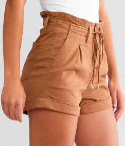 BKE Parker Stretch Short Pecan Brown Hot
