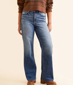 Jeans|Bottoms | BKE Parker Wide Leg Stretch Jean Peper