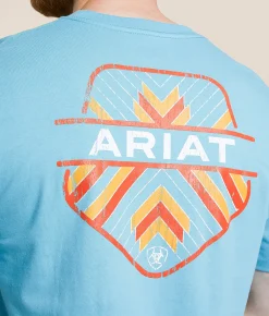 Graphic T-Shirts | Ariat Parks Sign T-Shirt Reef Waters