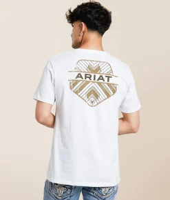 Tops | Ariat Parks Sign T-Shirt White