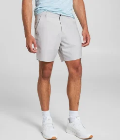 Bottoms | Maven Co-op Par Performance Stretch Short White Grey