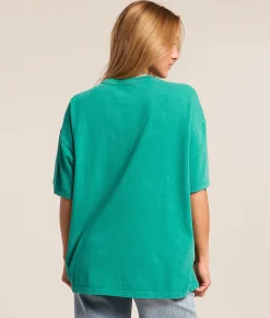 Tops | Billabong Party Palms Oversized T-Shirt Climbing Ivy