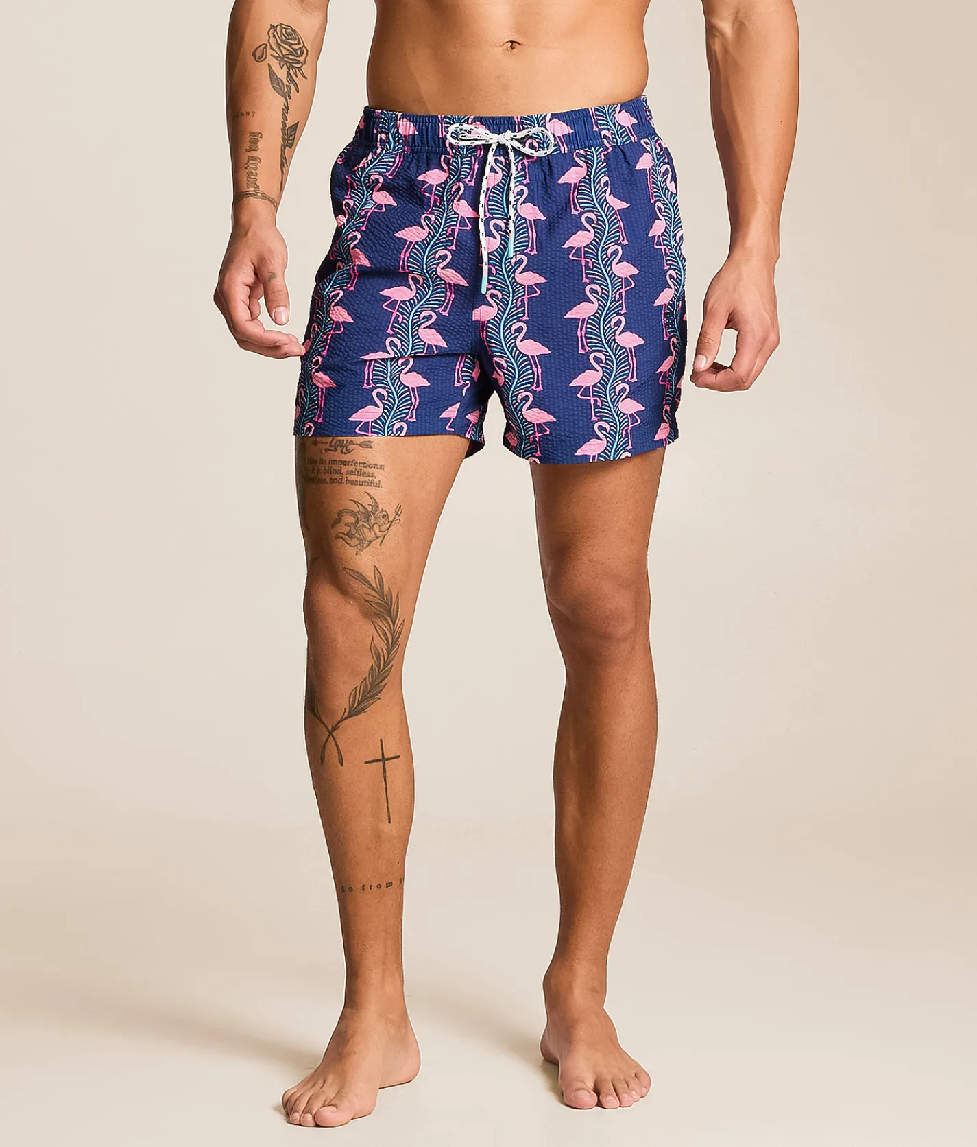 party pants Flamingles Party Starter Swim Trunks Navy Blue Online