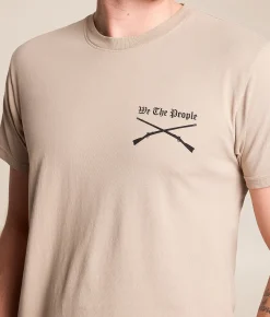 Tops|Graphic T-Shirts | Howitzer Patriot Card T-Shirt Chateau Grey