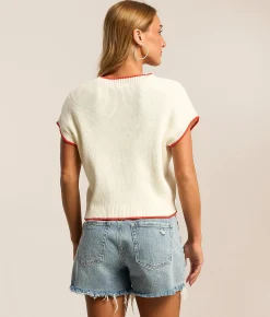 Tops | Z Supply Patriot Cropped Sweater Cloud