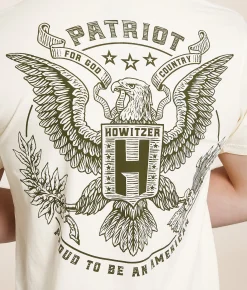 Howitzer Patriot Eagle T-Shirt Antique White