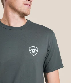 Ariat Patriot Simple Shield T-Shirt Dark Shadow Best