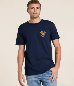 Tops|Graphic T-Shirts | Ariat Patriot Strong T-Shirt Navy Ink