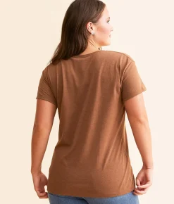 Tops | Ariat Patterned Bronco T-Shirt Cinnamon