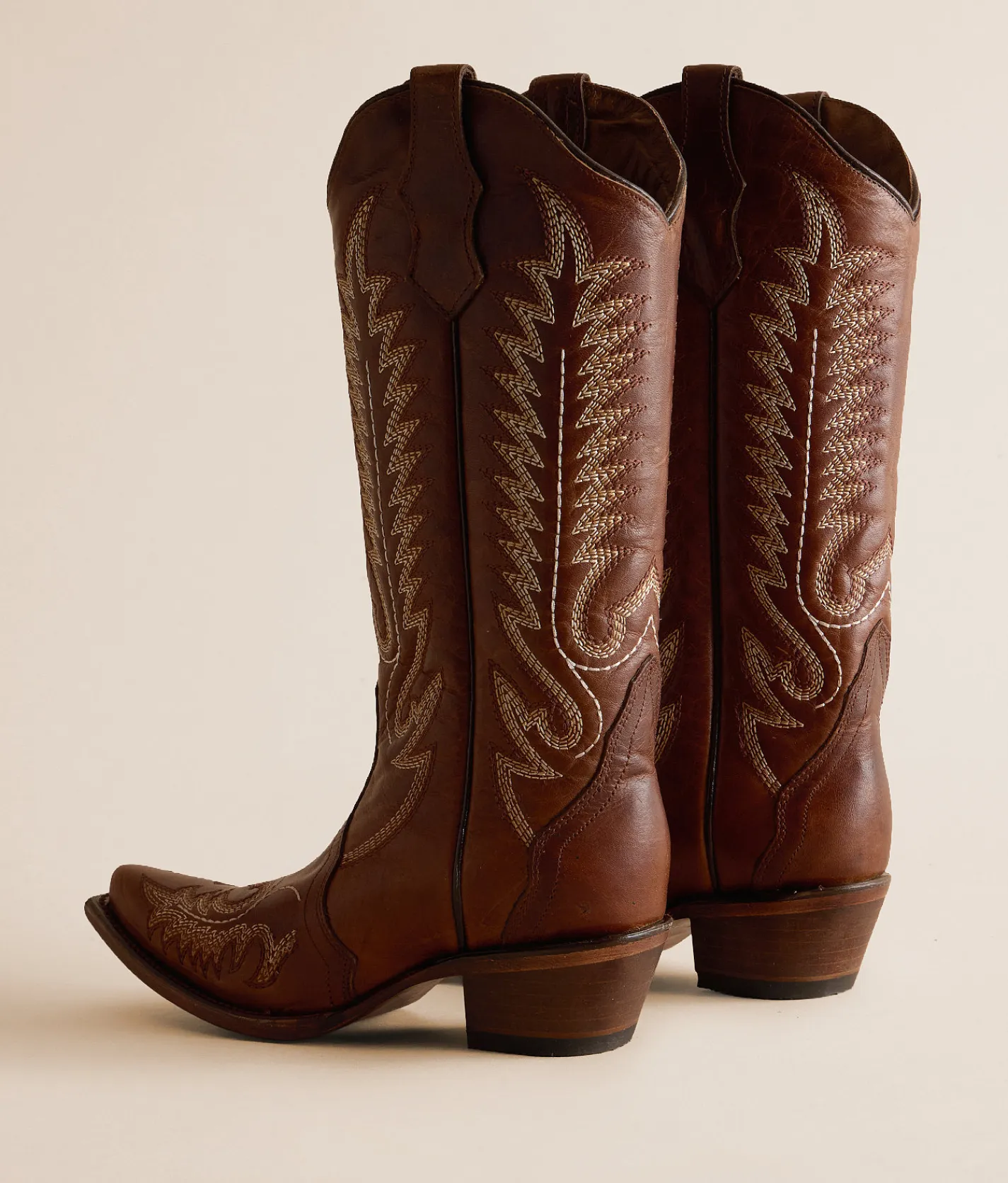 Circle G Patterns Leather Western Boot Honey Sale
