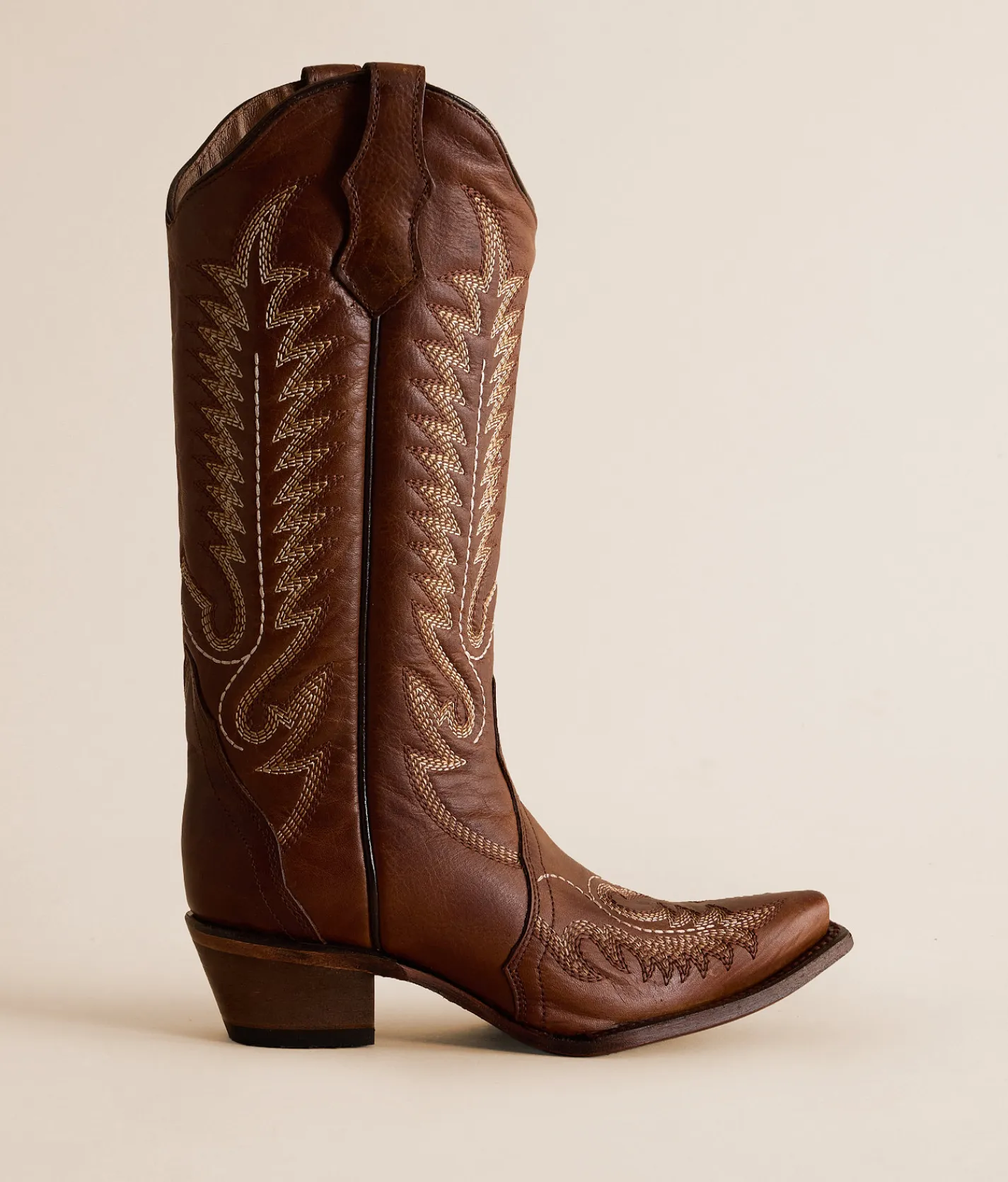 Circle G Patterns Leather Western Boot Honey Sale