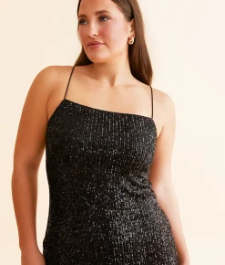 Z Supply Paulina Sequin Maxi Dress Black Best