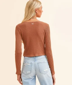 Billabong Paxton Cropped Top Kiss the Earth Clearance