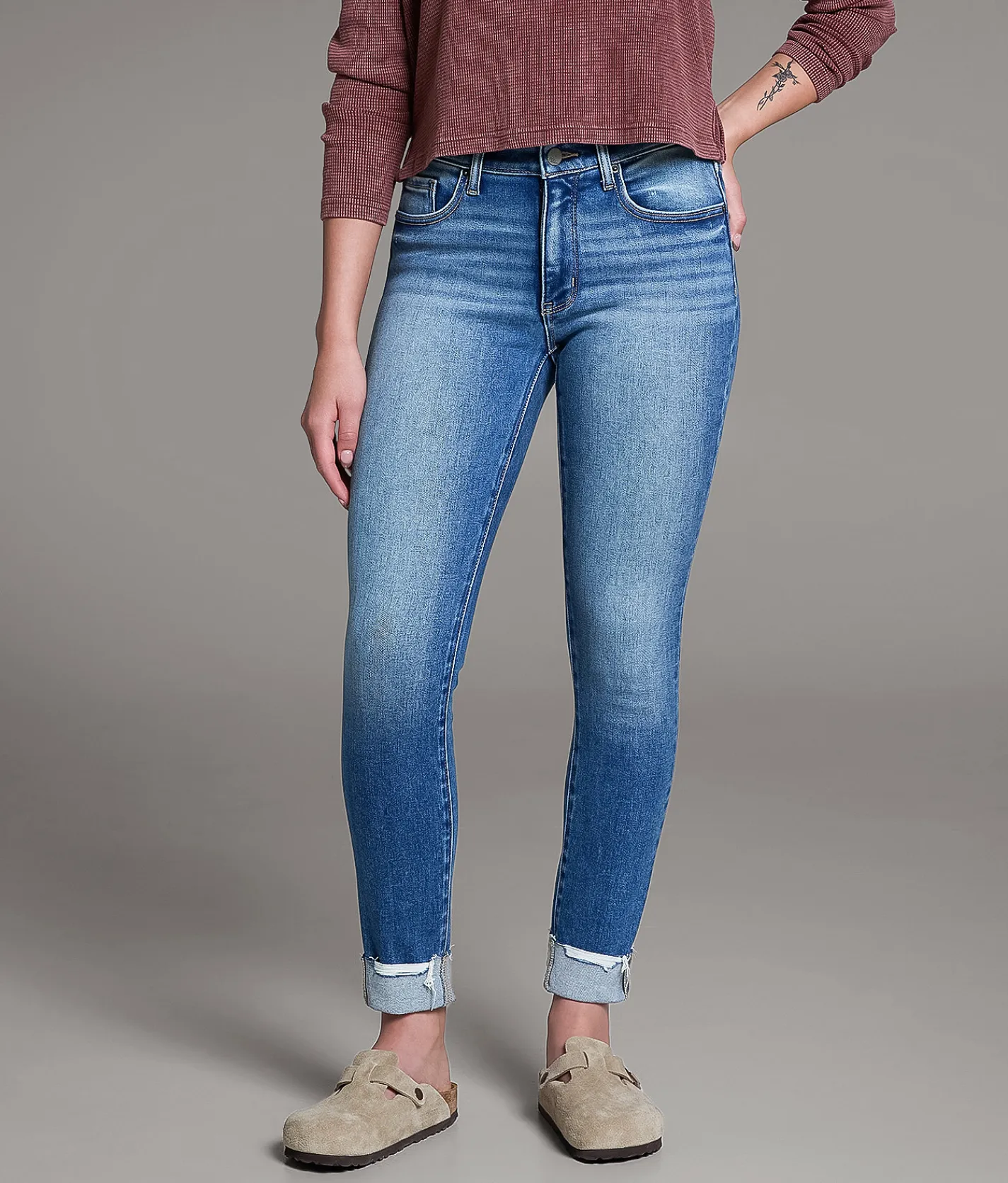Bottoms | BKE Payton Ankle Skinny Stretch Cuffed Jean Chadis