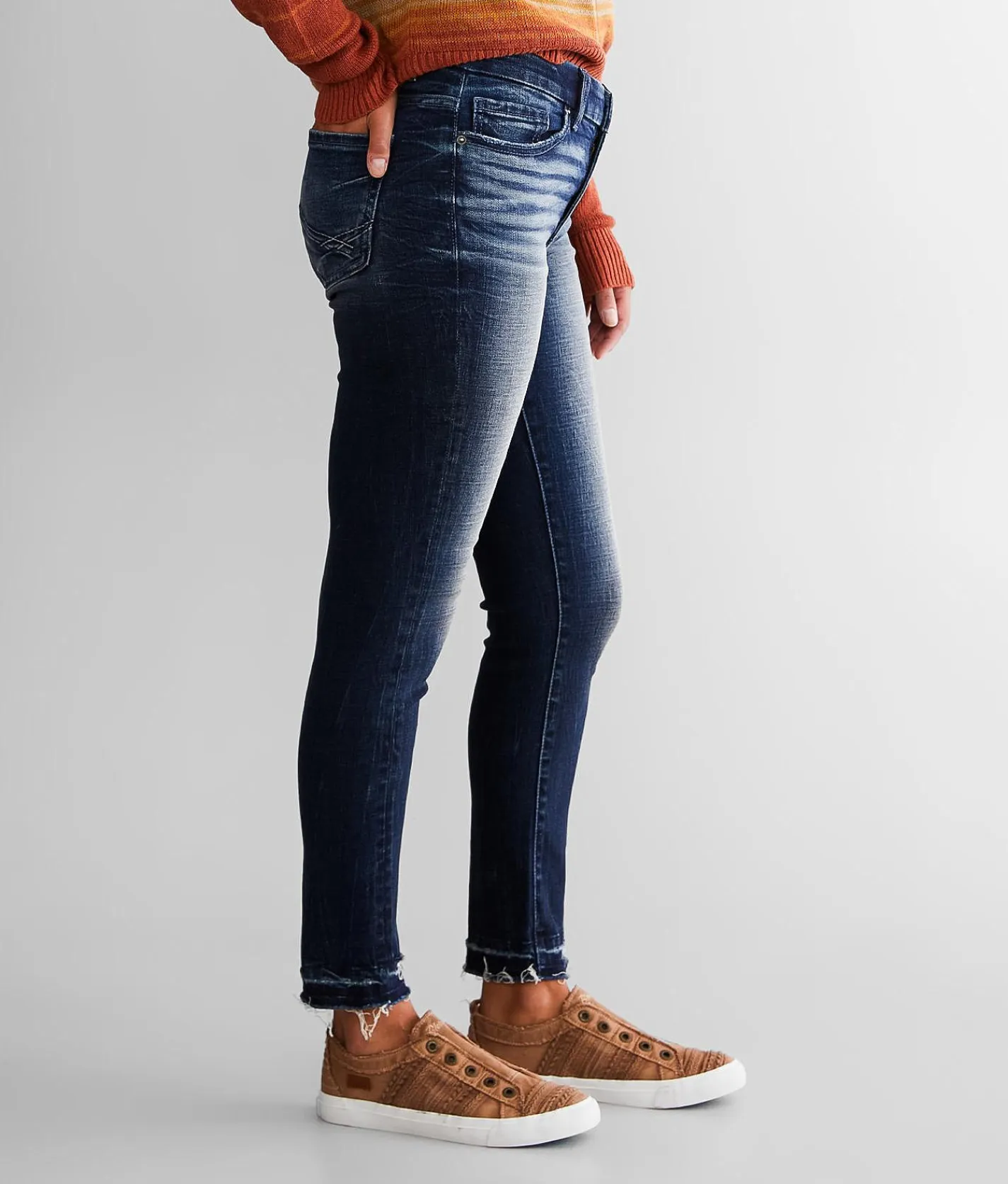 BKE Payton Ankle Skinny Stretch Jean Brunken Hot