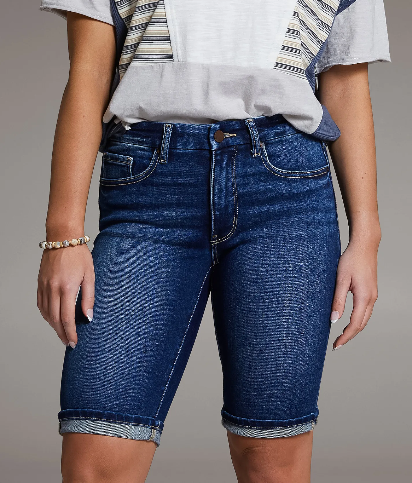Shorts | BKE Payton Bermuda Stretch Cuffed Short Folmer 3