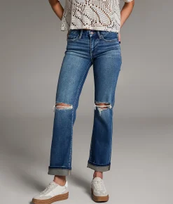 BKE Payton Cropped Straight Stretch Cuffed Jean Nuzzo Best