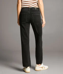 BKE Payton Cropped Straight Stretch Jean Washed Black New