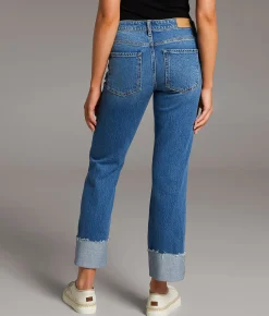 BKE Payton Cropped Straight Stretch Cuffed Jean Boykin Best