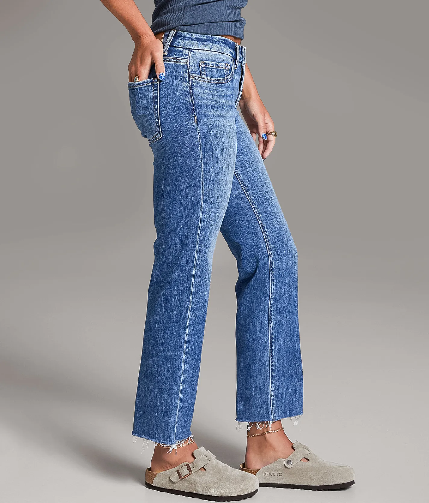 Jeans|Bottoms | BKE Payton Cropped Straight Stretch Jean Cainey