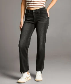 Jeans|Bke Jeans | BKE Payton Cropped Straight Stretch Jean Washed Black