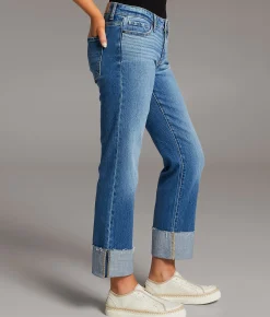 Jeans|Bke Jeans | BKE Payton Cropped Straight Stretch Cuffed Jean Boykin