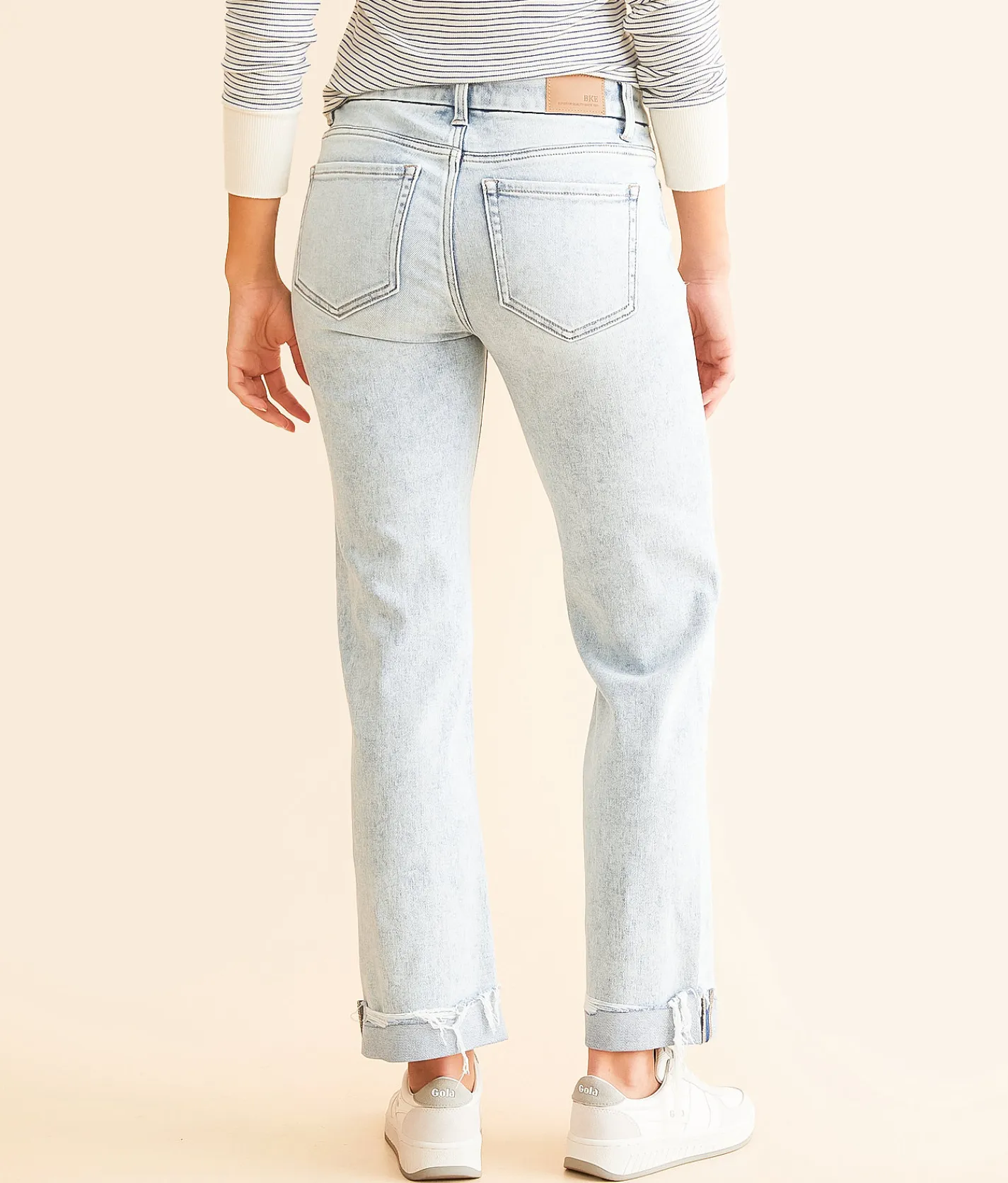 BKE Payton Cropped Straight Stretch Jean Dotson 2 Clearance