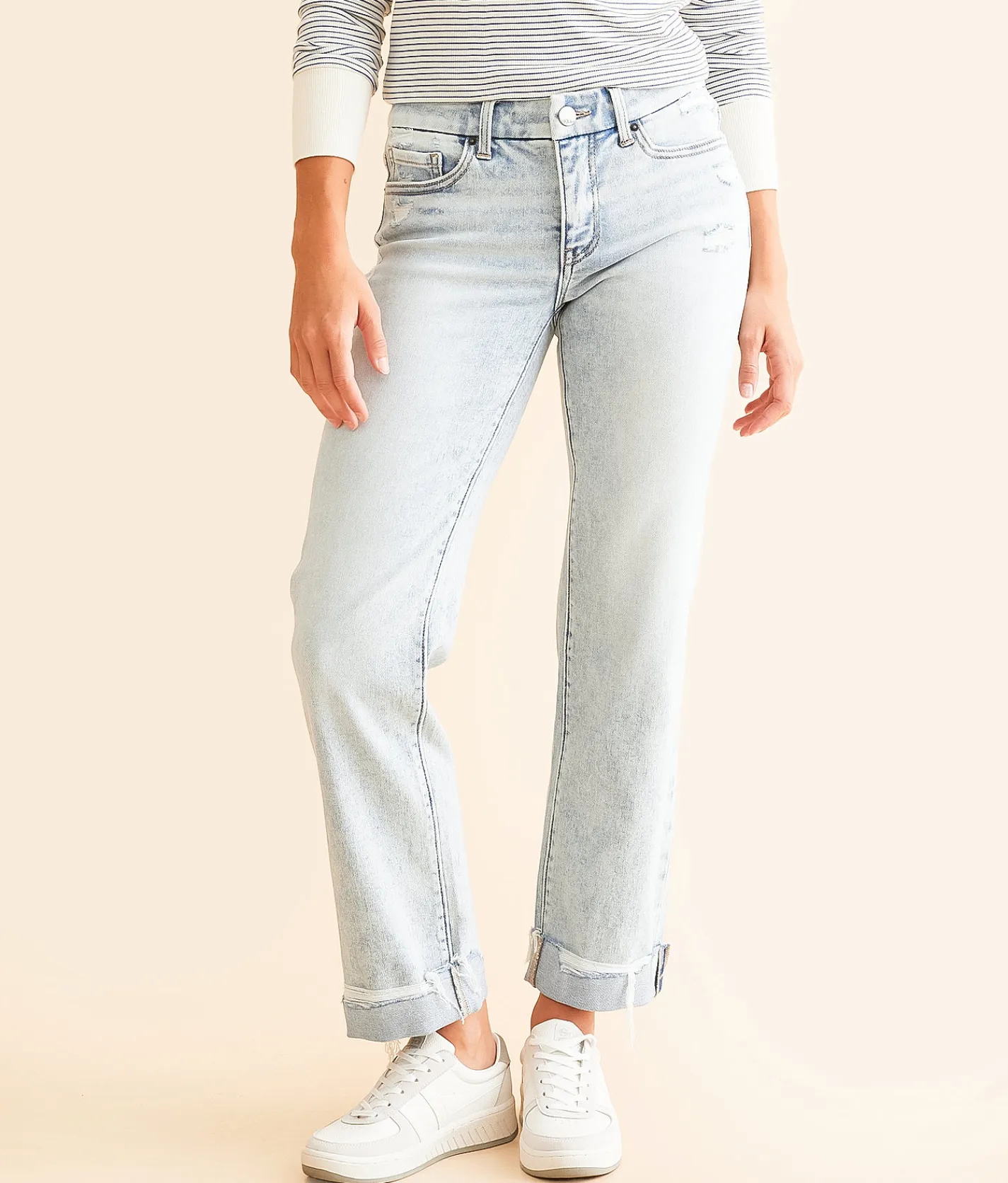 BKE Payton Cropped Straight Stretch Jean Dotson 2 Clearance