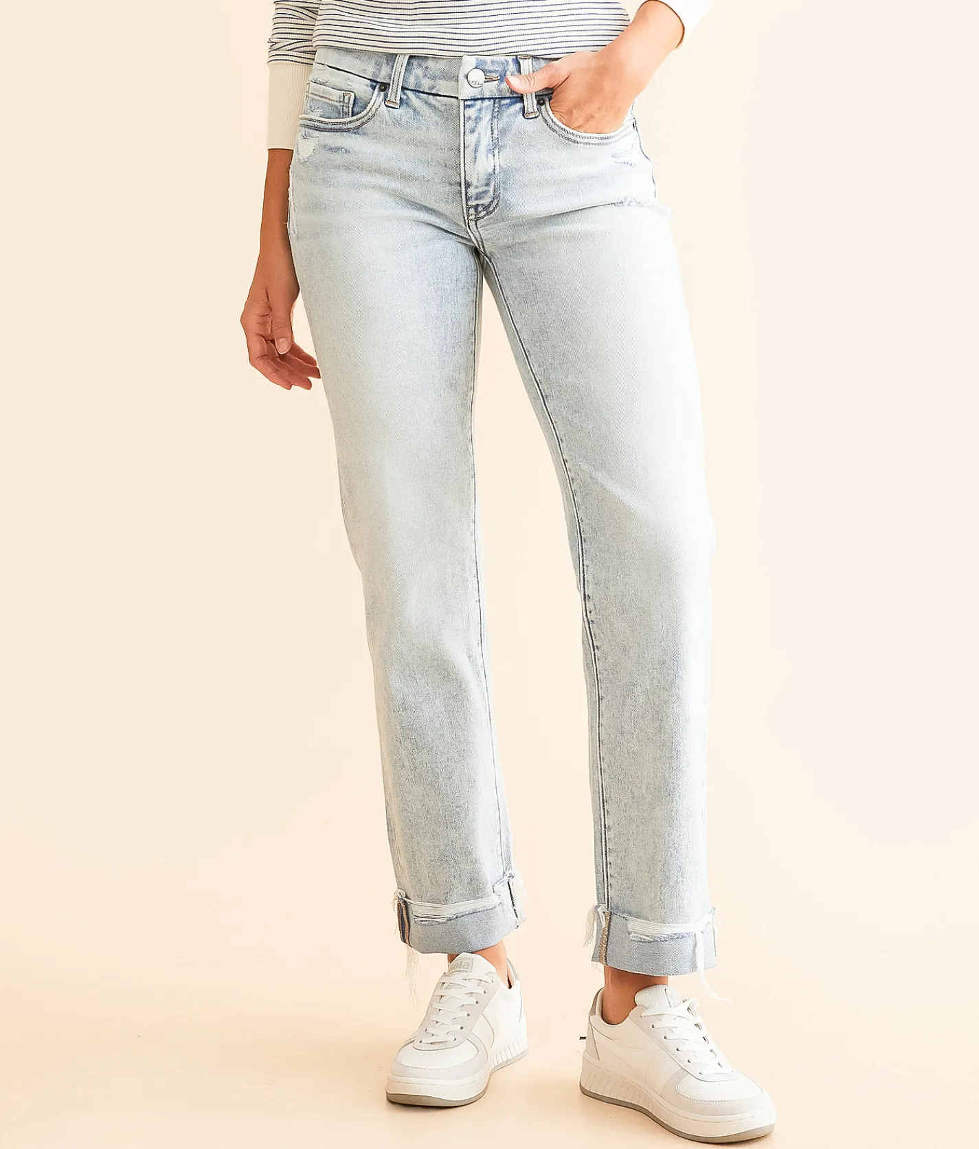 BKE Payton Cropped Straight Stretch Jean Dotson 2 Clearance