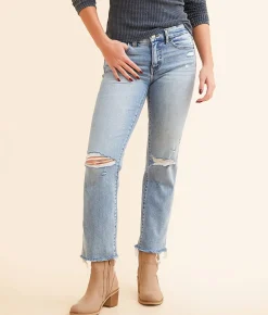 Jeans|Bke Jeans | BKE Payton Cropped Straight Stretch Jean Burney