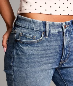 BKE Payton Cropped Straight Stretch Jean Disham Clearance