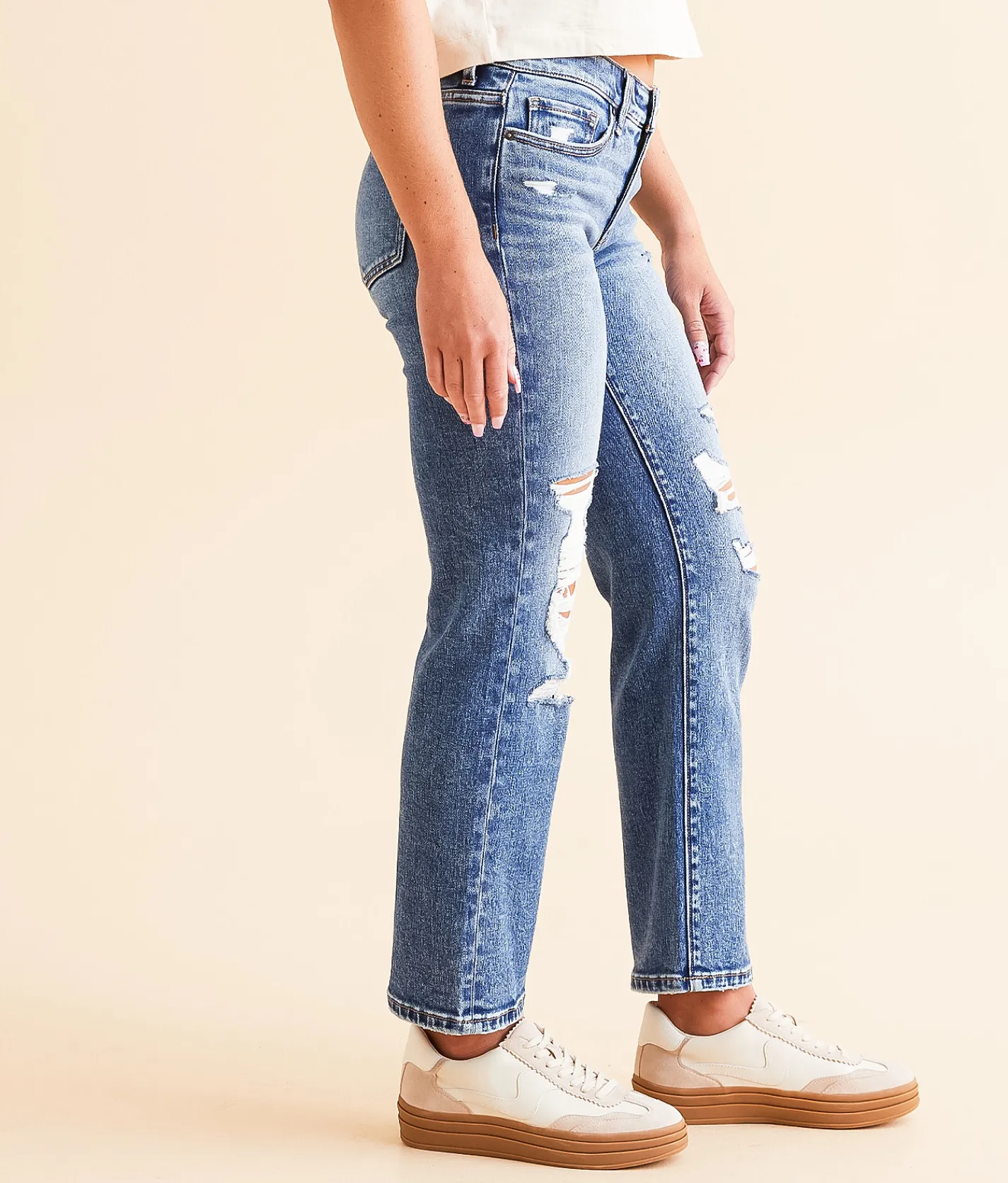 Jeans|Bottoms | BKE Payton Cropped Straight Stretch Jean Holcomb