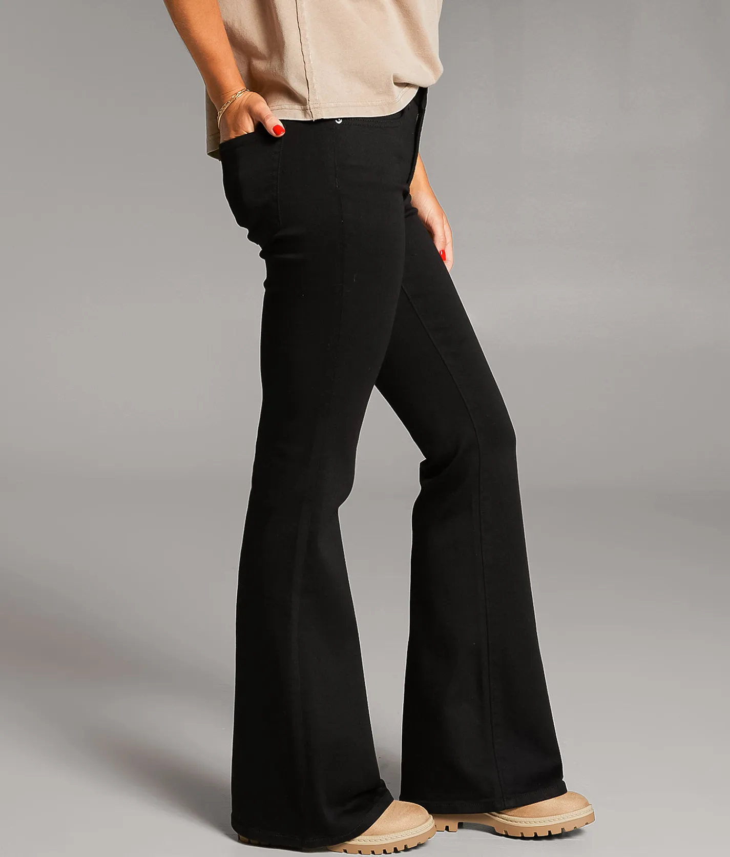 BKE Payton Flare Stretch Jean Black New