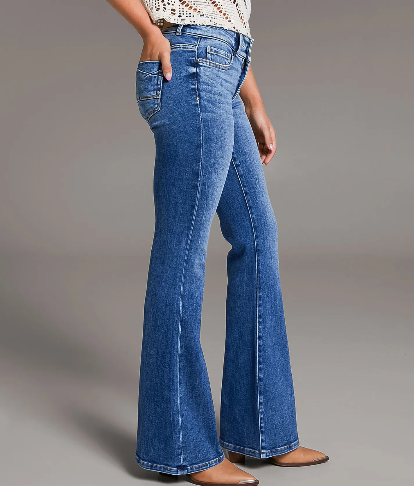 BKE Payton Flare Stretch Jean Foor Best