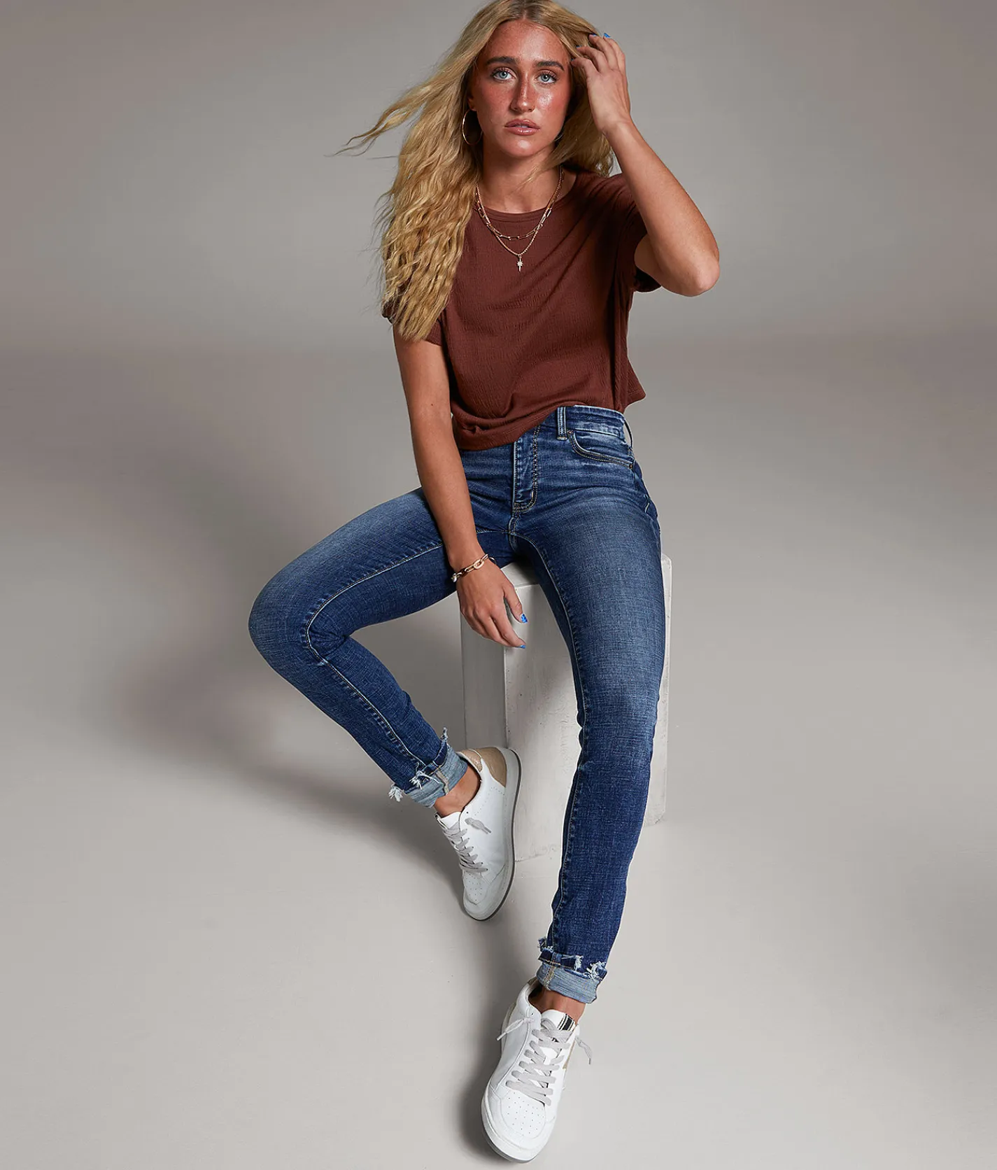 BKE Payton Skinny Stretch Cuffed Jean Garrod Clearance