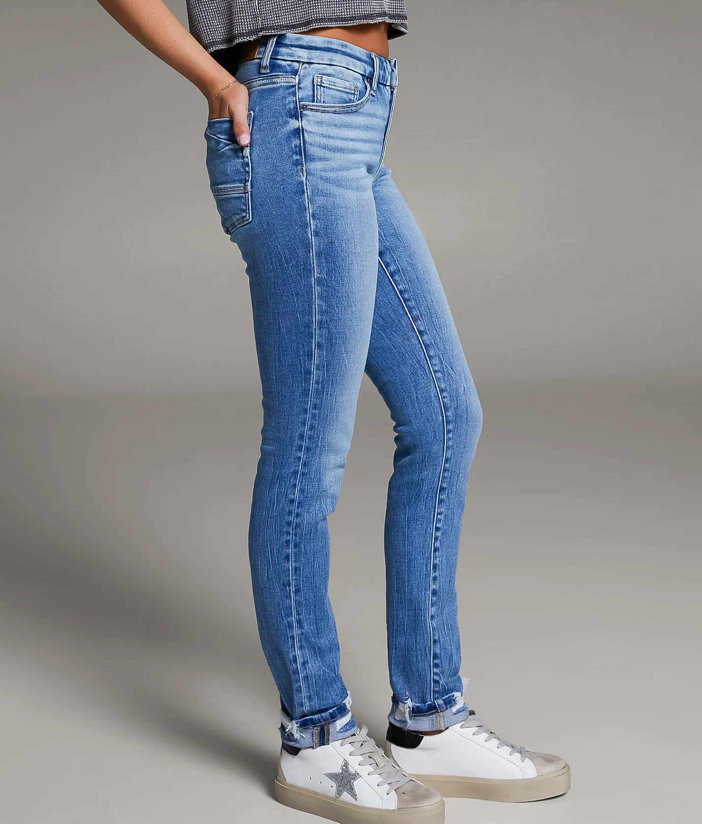 Jeans|Bottoms | BKE Payton Skinny Stretch Cuffed Jean Winkle 3