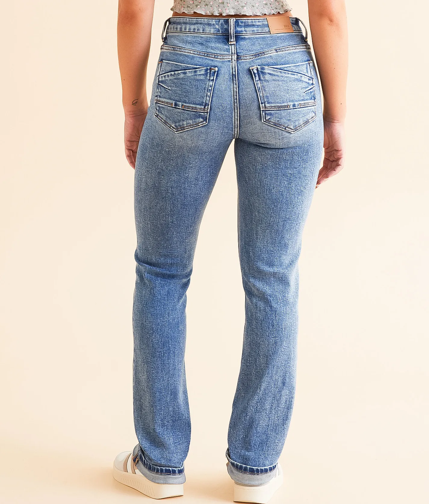 BKE Payton Straight Cuffed Stretch Jean Koerner New