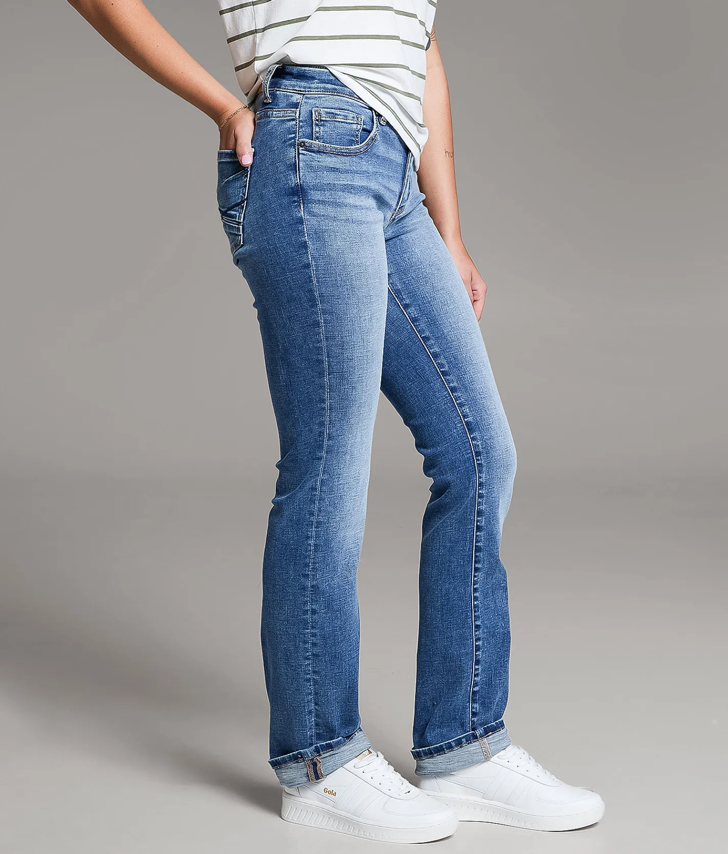 Jeans|Bke Jeans | BKE Payton Straight Stretch Cuffed Jean Hedrig